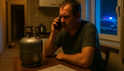 Azzal h&iacute;vta fel a rendőrs&eacute;get, hogy g&aacute;zpalackkal a csal&aacute;dj&aacute;ra robbantja a h&aacute;zat