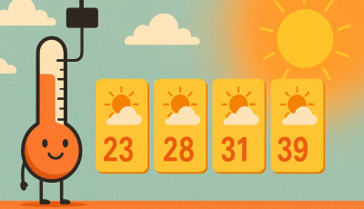 Indul a felvon&oacute;! 4 nap alatt k&ouml;zel 40 fokig emelkedik a hőm&eacute;rs&eacute;klet