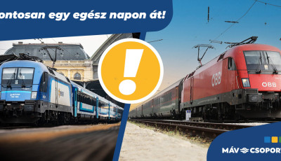 FIGYELEM! Egy napig pontosan j&aacute;rnak a M&Aacute;V vonatai