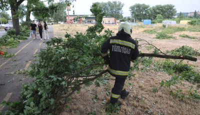 Nyolc vihar okozta k&aacute;rhoz riasztott&aacute;k h&eacute;tfőn a tűzolt&oacute;kat